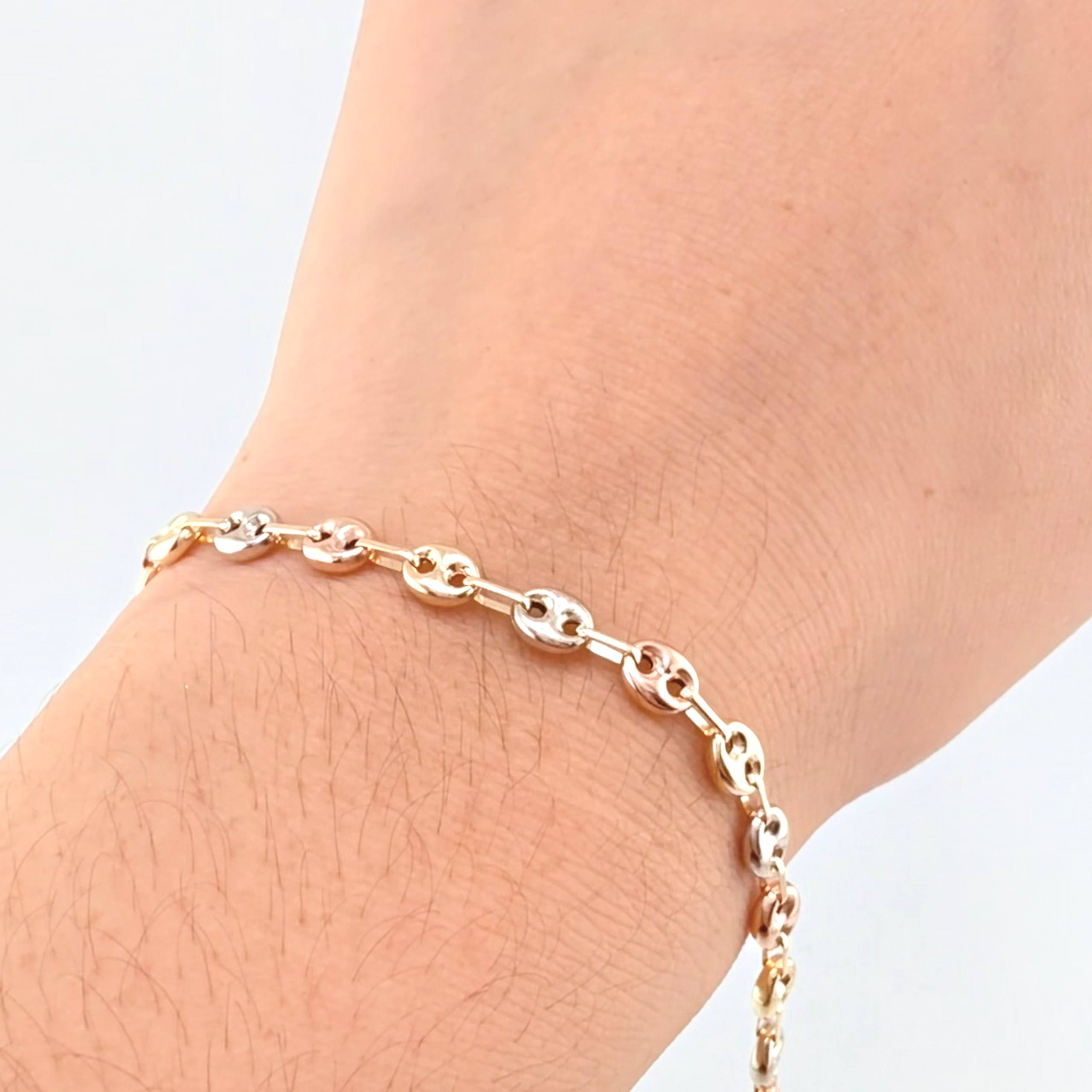 Pulso GC 3.4gr / 7 3/4 in / 4.7mm Tres Oros 18K ©