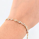 Pulso GC 3.4gr / 7 3/4 in / 4.7mm Tres Oros 18K ©