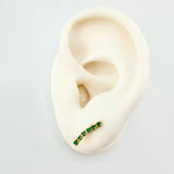 Topos Estella Curva Esmeraldas 19pts 1.4gr / 1/2 in / Oro Amarillo 18K *
