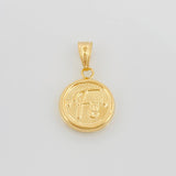 Dije Fe 0.9 g / 3/4 in Oro Amarillo 18K