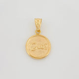 Dije Dios 0.85 g / 3/4 in Oro Amarillo 18K
