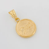 Dije Dios 0.85 g / 3/4 in Oro Amarillo 18K