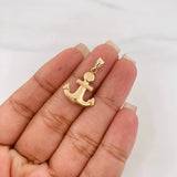 Dije Ancla 0.85 g / 1 in Oro Amarillo 18K