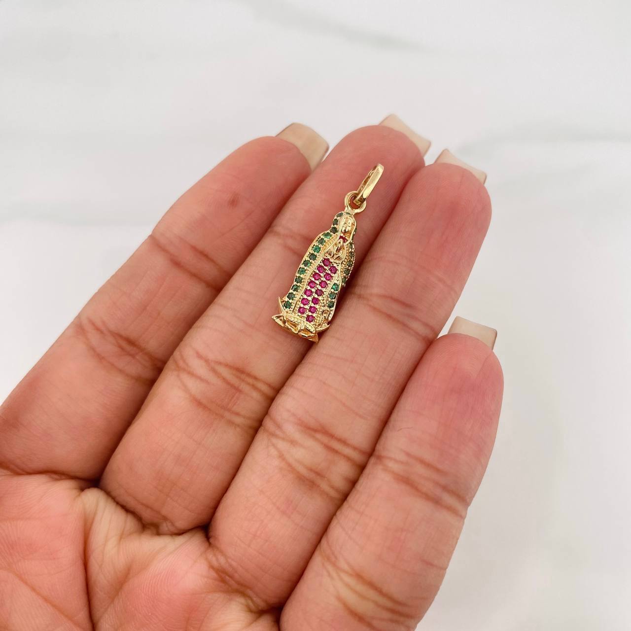 Pendant Virgin of Guadalupe 1.65 g / 1 in Yellow Gold 18K