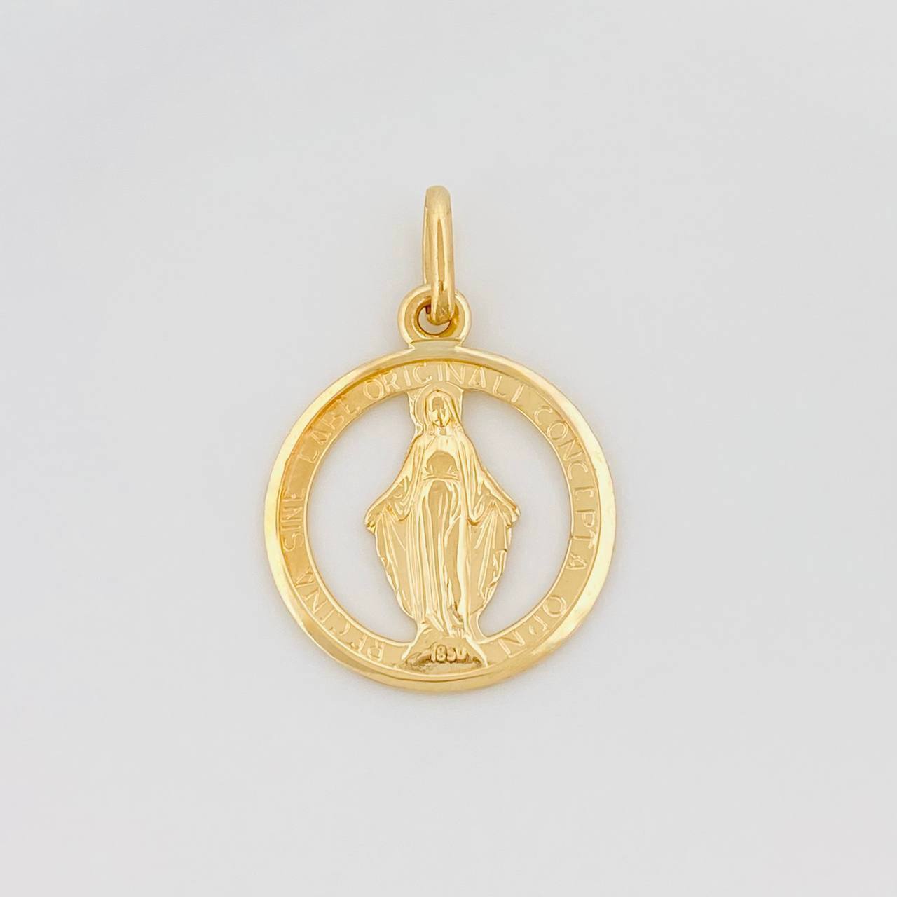 Pendant Miraculous Virgin 1.85 g / 1 in Yellow Gold 18K