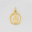 Pendant Miraculous Virgin 1.85 g / 1 in Yellow Gold 18K