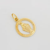Pendant Miraculous Virgin 1.85 g / 1 in Yellow Gold 18K