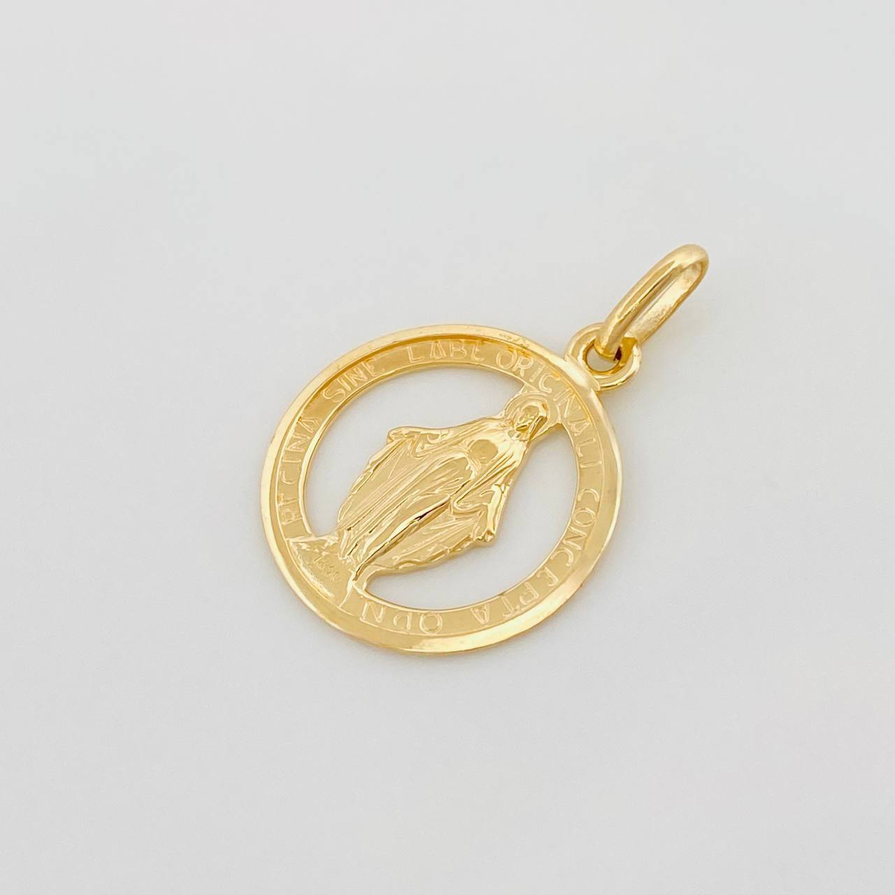 Pendant Miraculous Virgin 1.85 g / 1 in Yellow Gold 18K