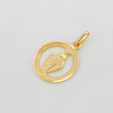 Pendant Miraculous Virgin 1.85 g / 1 in Yellow Gold 18K