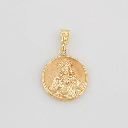 Dije Sagrado Corazón De Jesús 1.4 g / 1 in Oro Amarillo 18K