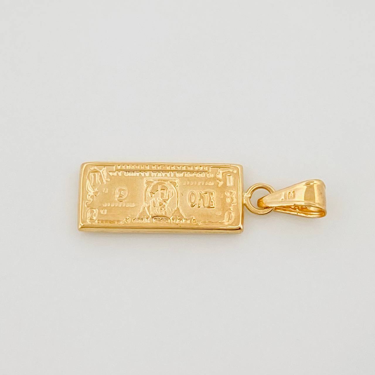 Dije Billete dolar 1.4g / 1 1/4 in Oro Amarillo 18K