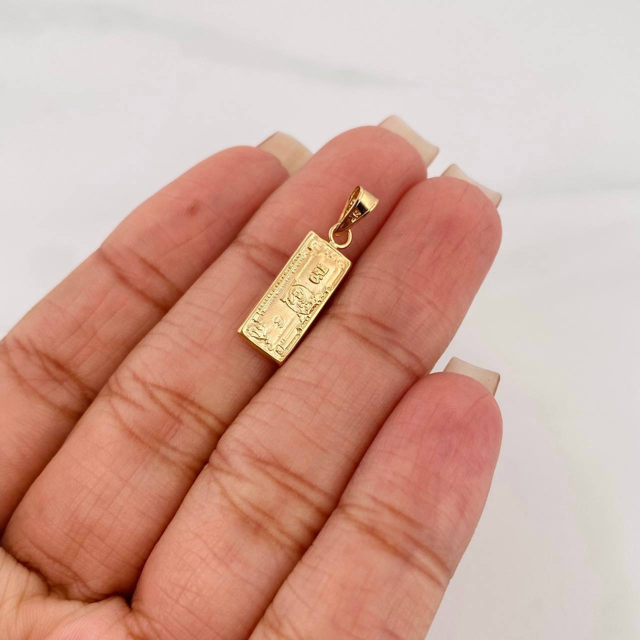 Dije One Dólar 0.8 g / 1 in Oro Amarillo 18K