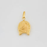 Horse Shoe Pendant 0.65 g / 3/4 in 18K Yellow Gold