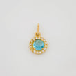 Dije Halo Circulo 1.6 g / 3/4 in Oro Amarillo 18K