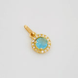 Dije Halo Circulo 1.6 g / 3/4 in Oro Amarillo 18K