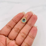 Dije Halo Circulo 1.6 g / 3/4 in Oro Amarillo 18K