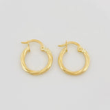 Hoop Earrings Mary 1 g / 3/4 in 18K Yellow Gold