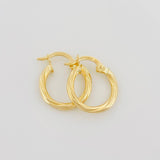 Hoop Earrings Mary 1 g / 3/4 in 18K Yellow Gold