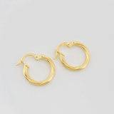 Hoop Earrings Mary 1 g / 3/4 in 18K Yellow Gold