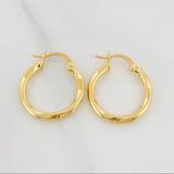 Hoop Earrings Bridget 1.55 g / 3/4 in Yellow Gold 18K