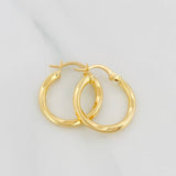 Hoop Earrings Bridget 1.55 g / 3/4 in Yellow Gold 18K