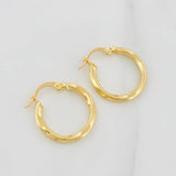 Hoop Earrings Bridget 1.55 g / 3/4 in Yellow Gold 18K