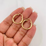Hoop Earrings Bridget 1.55 g / 3/4 in Yellow Gold 18K