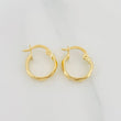 Hoop Earrings Nia 1.1 g / 1/2 in 18K Yellow Gold