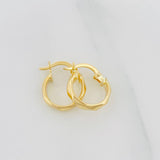 Hoop Earrings Nia 1.1 g / 1/2 in 18K Yellow Gold