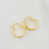 Hoop Earrings Nia 1.1 g / 1/2 in 18K Yellow Gold