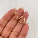 Hoop Earrings Nia 1.1 g / 1/2 in 18K Yellow Gold