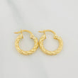 Hoop Earrings Lizy 1.1 g / 1/2 in 18K Yellow Gold
