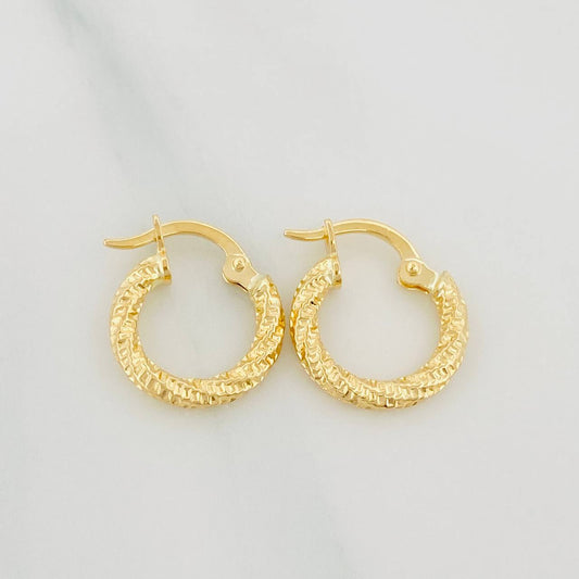 Candongas Lizy 1.1 g / 1/2 in Oro Amarillo 18K
