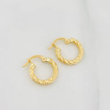 Hoop Earrings Lizy 1.1 g / 1/2 in 18K Yellow Gold