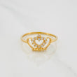 Anillo Corona 1.65 g / T7 1/4 Oro Amarillo 18K
