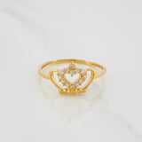 Anillo Corona 1.65 g / T7 1/4 Oro Amarillo 18K