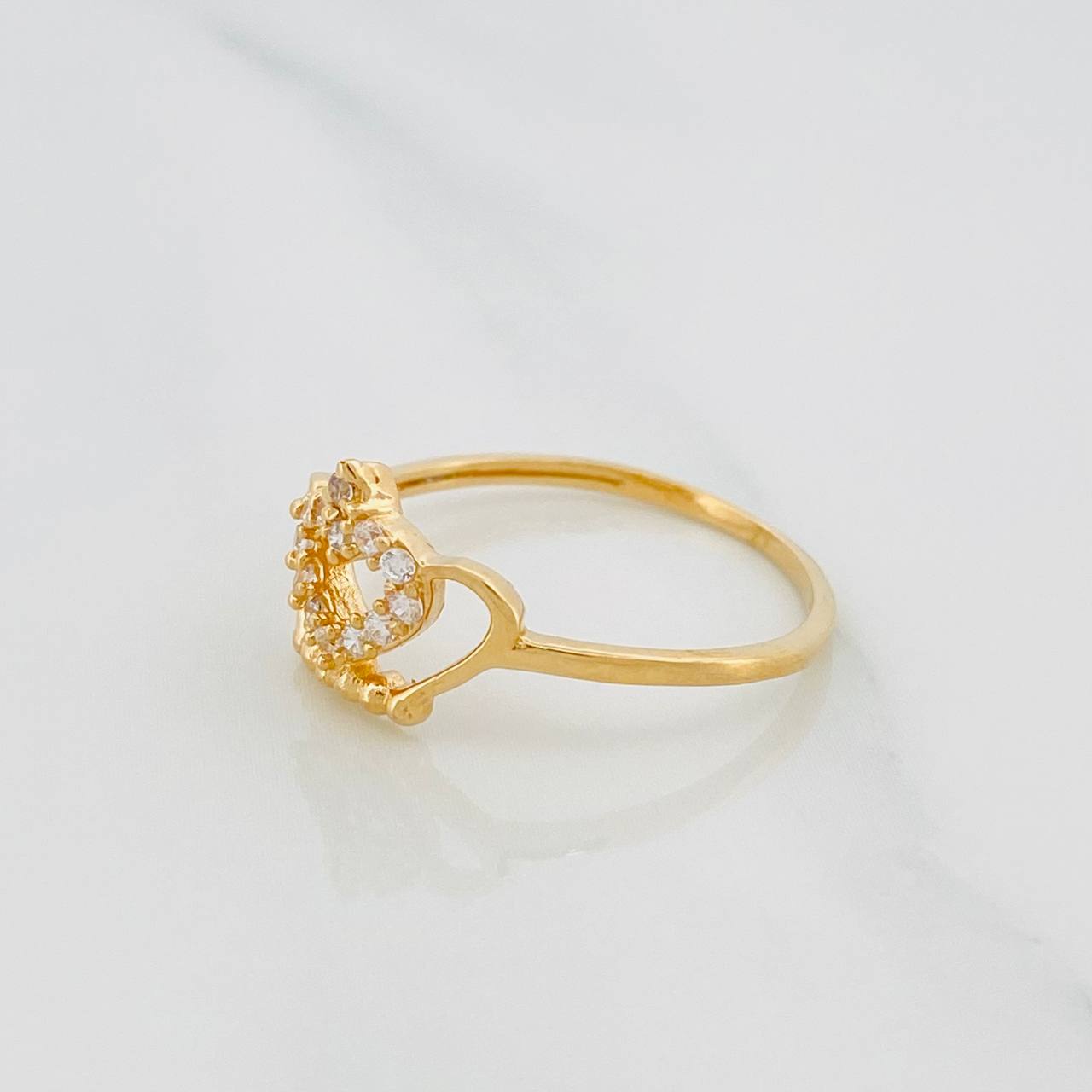Anillo Corona 1.65 g / T7 1/4 Oro Amarillo 18K