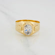 Anillo Sello Ovalado 3.4 g / T11 Oro Amarillo 18K