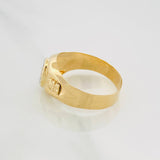 Anillo Sello Ovalado 3.4 g / T11 Oro Amarillo 18K
