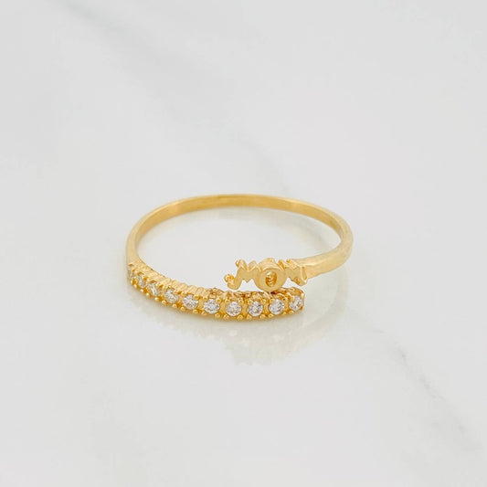 Anillo Mamá 1.3 g / T7 1/2 Oro Amarillo 18K