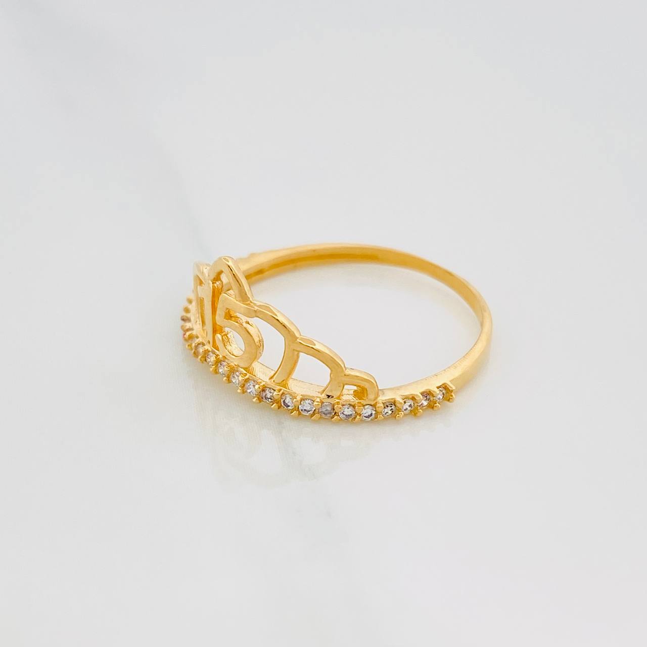 Crown Ring 15'S 1.85 g / T7 Yellow Gold 18K
