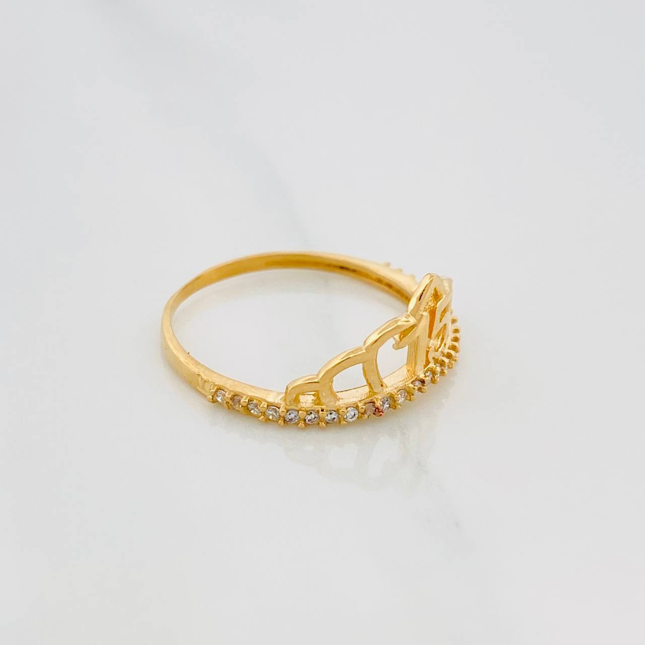 Crown Ring 15'S 1.85 g / T7 Yellow Gold 18K