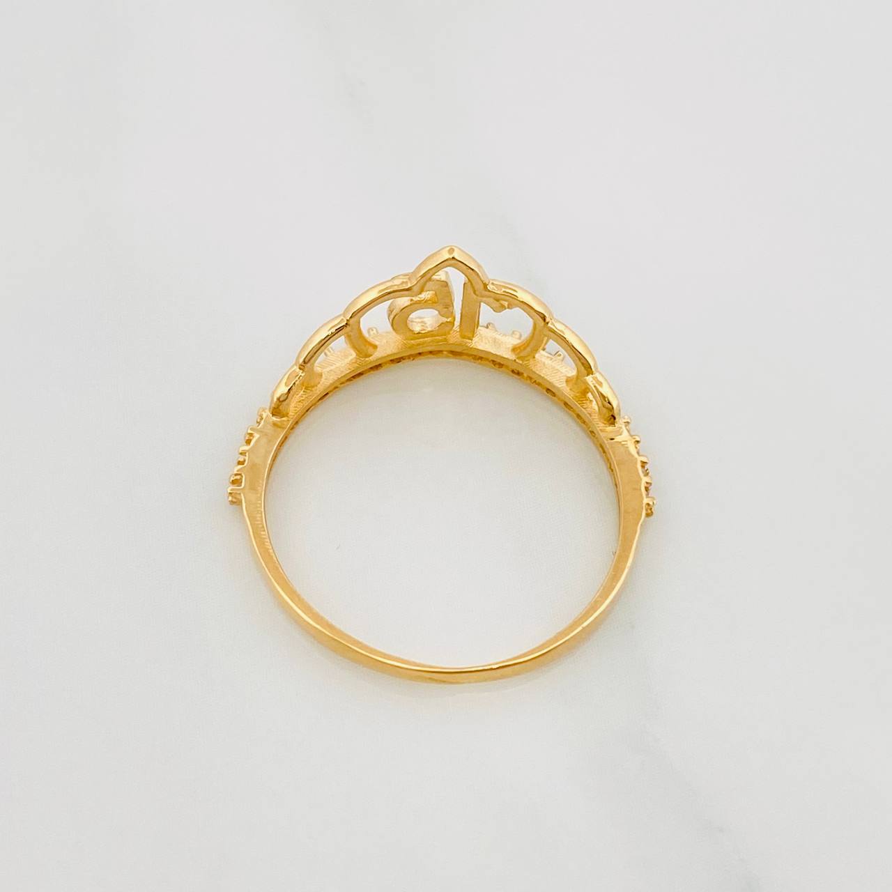 Crown Ring 15'S 1.85 g / T7 Yellow Gold 18K