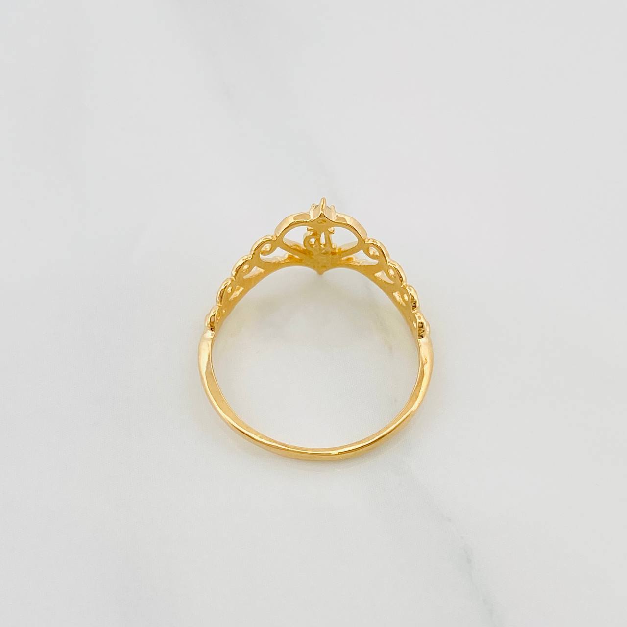 Crown Ring 15'S 1.4 g / T5 1/4 Yellow Gold 18K