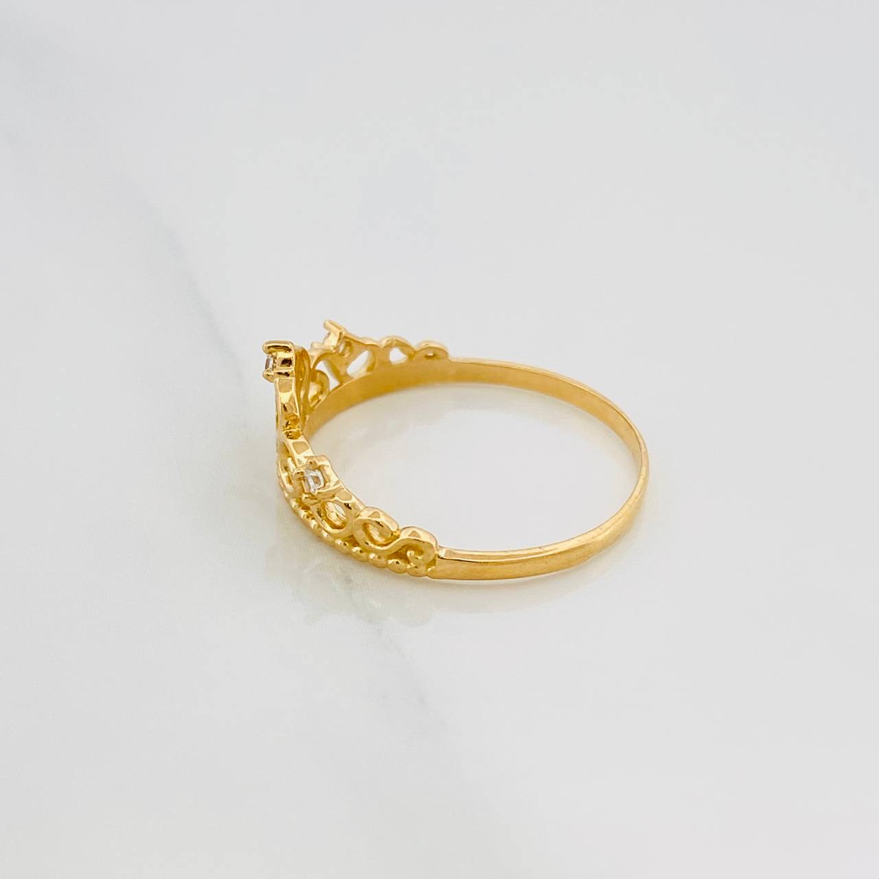 Crown Ring 15'S 1.65 g / T6 1/4 Yellow Gold 18K