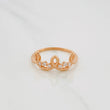 Wavy Line Crown Ring 1.8 g / Size 7 1/4 18K Rose Gold