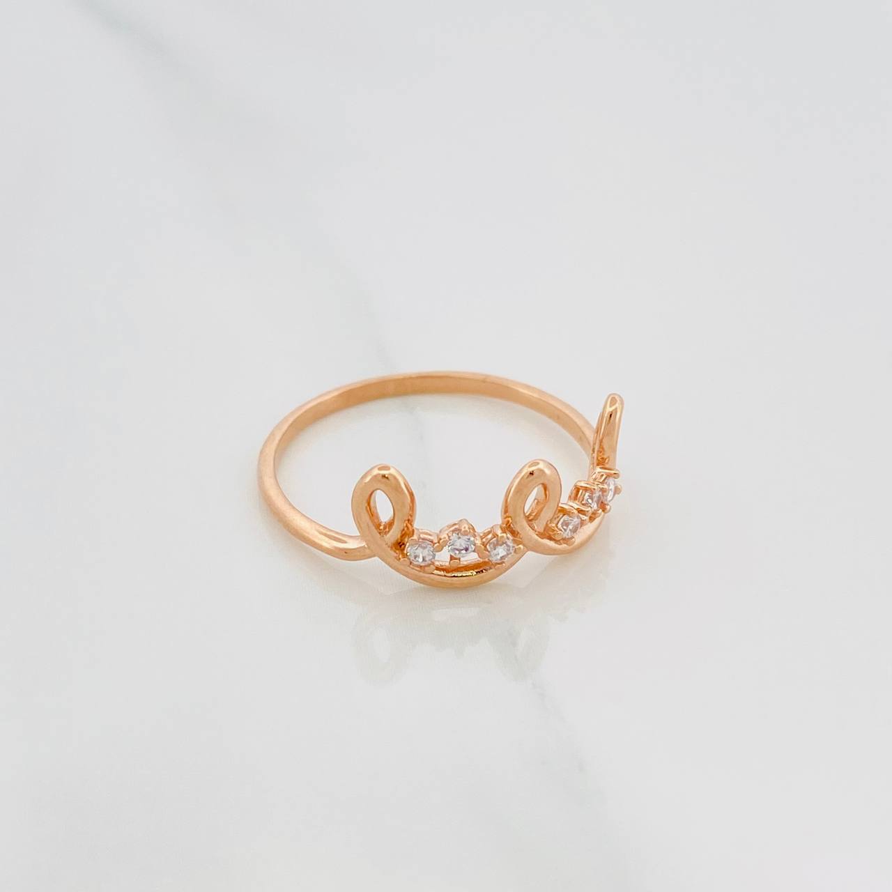 Wavy Line Crown Ring 1.8 g / Size 7 1/4 18K Rose Gold