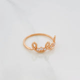 Wavy Line Crown Ring 1.8 g / Size 7 1/4 18K Rose Gold