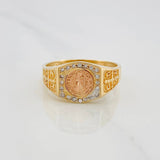 San Benito Ring 4.65 g / Size 9 3/4 Three Golds 18K