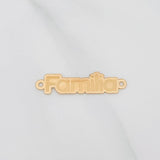 Herraje Placa Familia 0.7 g / 1 1/4 in Oro Amarillo 18K